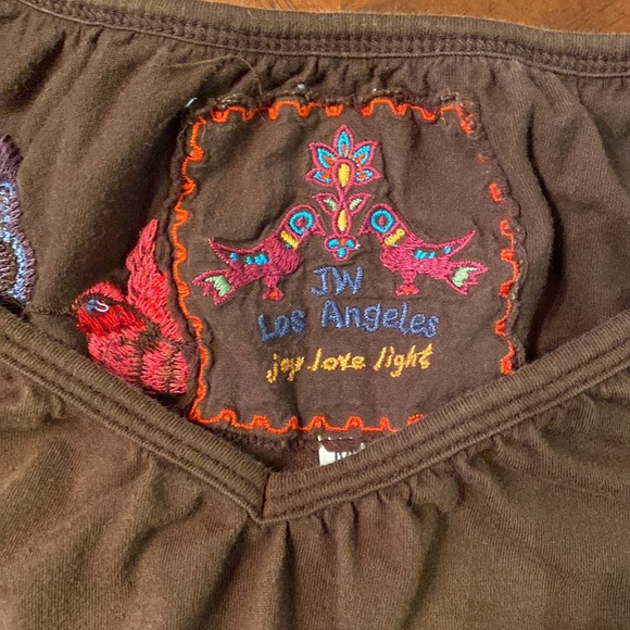 Johnny Was Brown Floral Top - Picture 2 of 7